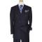 Masteloni Collection Navy With Royal Blue Windowpanes Super 150'S Suit 2227/341132